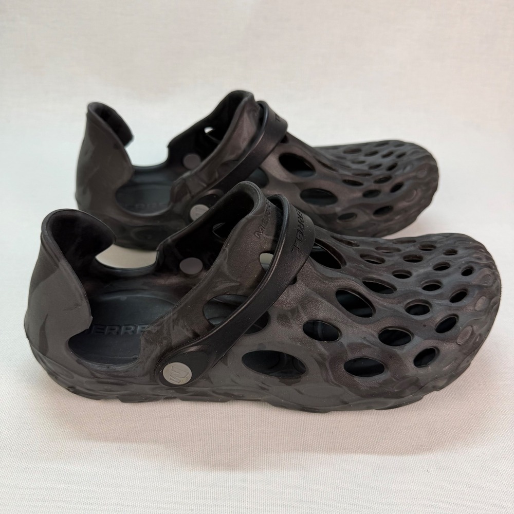 Merrell Hydro Moc Rubber Water Sandals Shoes Hiking Black Grey Women's 8
